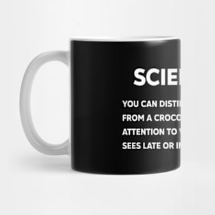 Crocodile Alligator Funny Science tip Mug